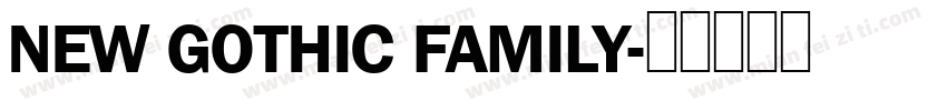 NEW GOTHIC FAMILY字体转换